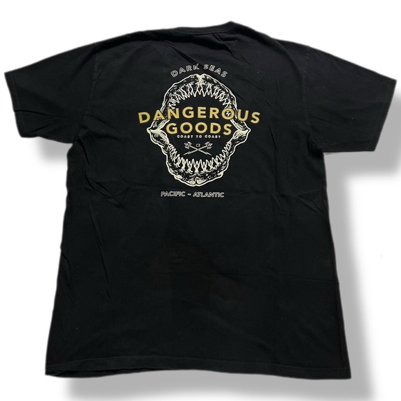 Dark Seas Dangerous Goods Black T Shirt Men's MEDIUM - Picture 1 of 7